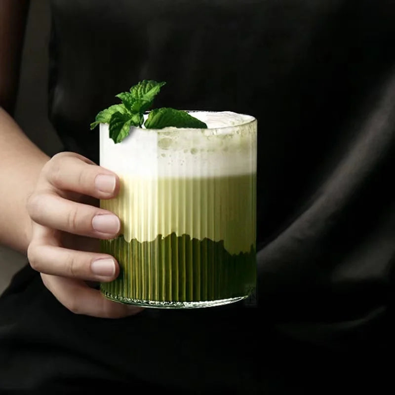 Glass with stripes