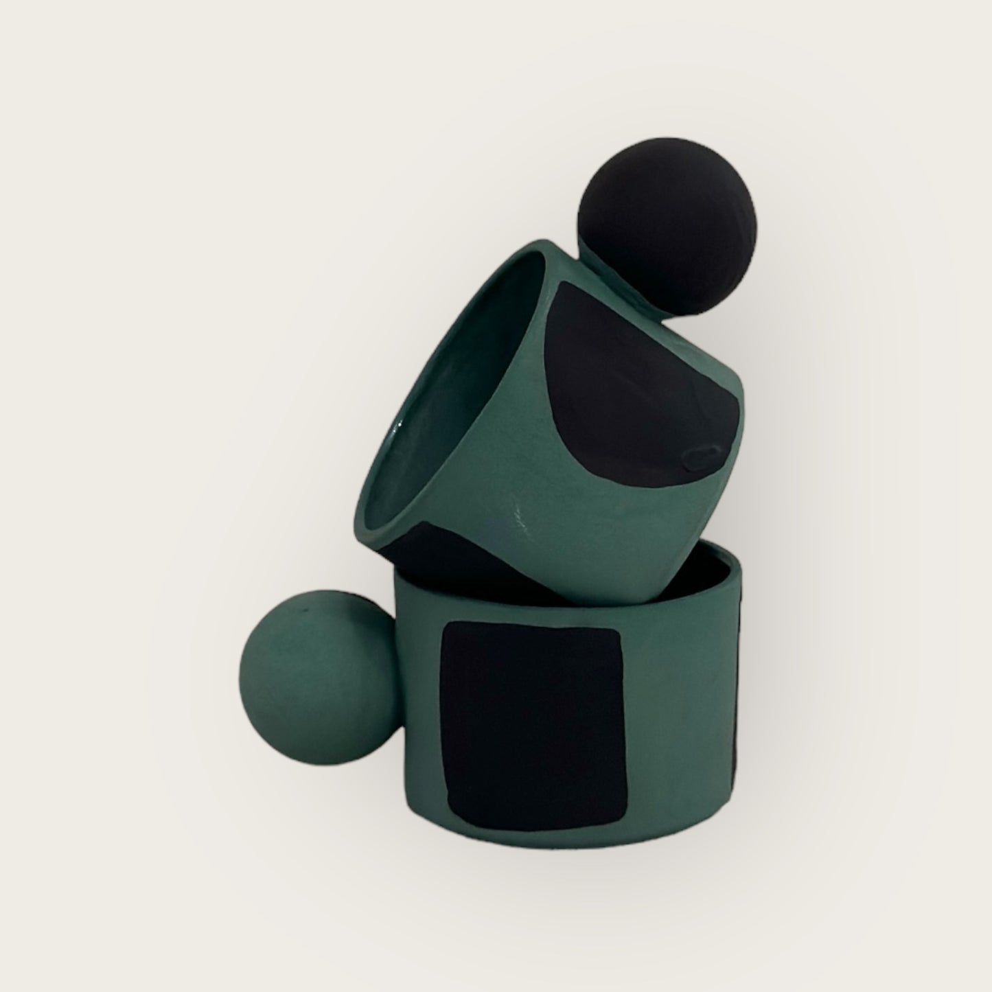 Espresso green set of 2